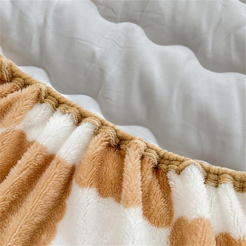BYHIP Flannel Velvet Bed Sheet with Deep Pocket Mattress Protector