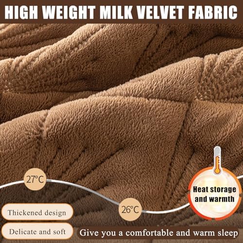 Queen Milk Velvet Mattress Cover with Deep Pocket