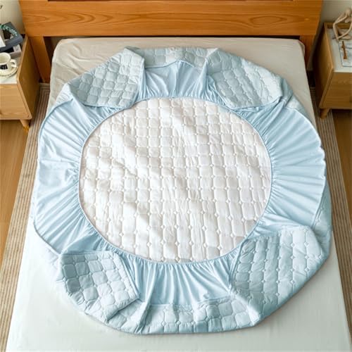 BYHIP 3-Piece Mattress Protector Set Sky Blue Twin