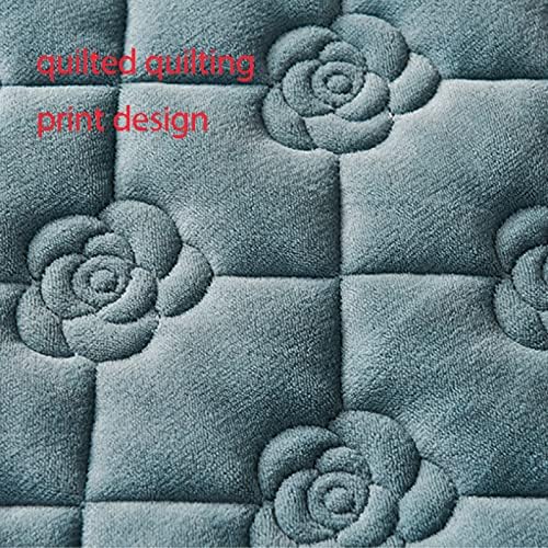FCLDESHOP Deep Pocket Flannel Fitted Sheet Dark Grey 120x200cm