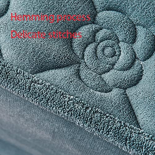 FCLDESHOP Deep Pocket Flannel Fitted Sheet Dark Grey 120x200cm