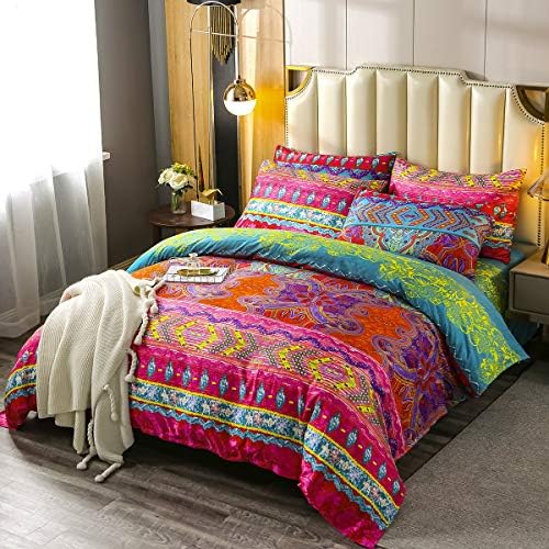 Erosebridal Boho Duvet Cover Set 3 Piece