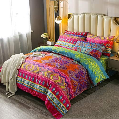 Erosebridal Boho Duvet Cover Set 3 Piece